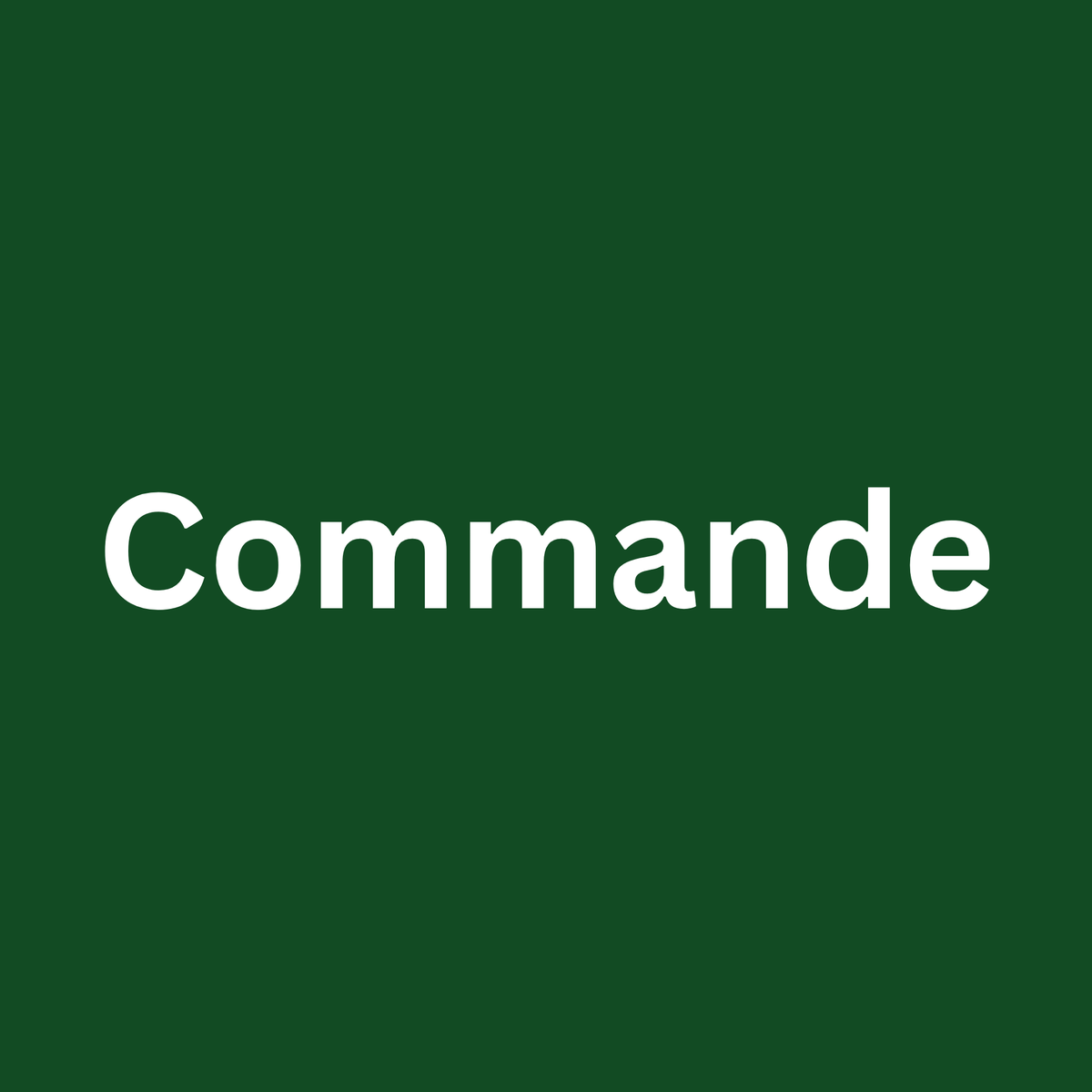 Commande