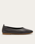 Black Pointed-Toe Ballet Flats