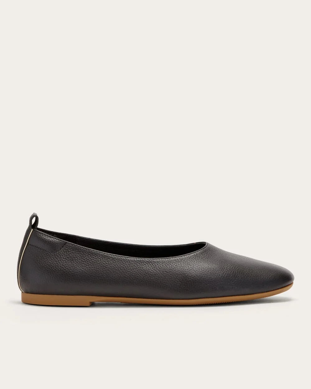 Black Pointed-Toe Ballet Flats
